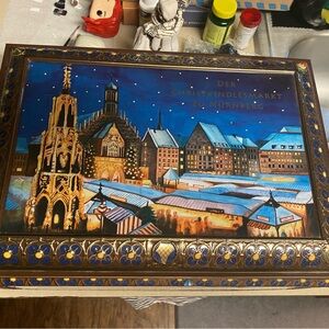 vintage Lebkuchen Schmidt tin, a German container